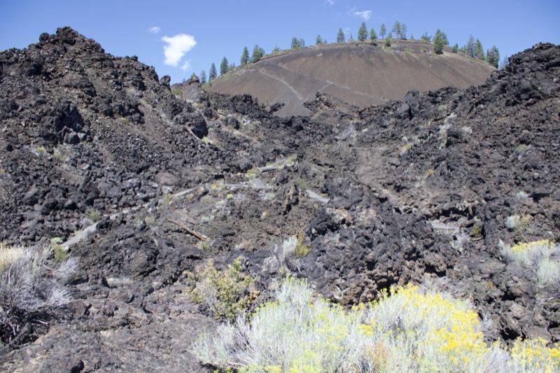Volcanic Rock Field With Cinder Cone