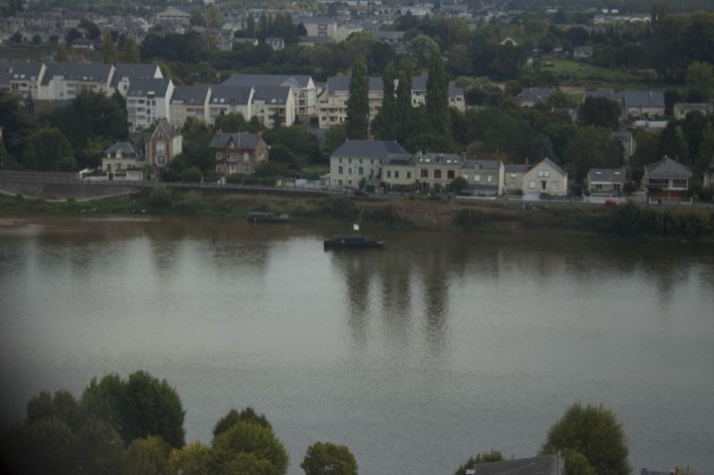 River View of Town Across Water