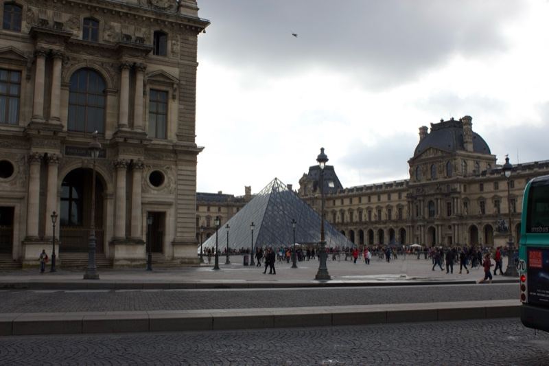 Louvre Pyramid Courtyard Paris