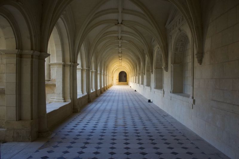 Gothic Cloister Arcade Corridor