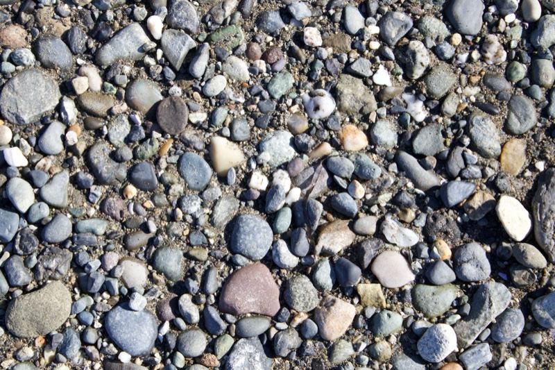 Smooth River Pebbles Close Up