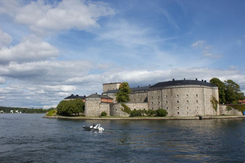 Vaxholm Fortress on Island in Sweden