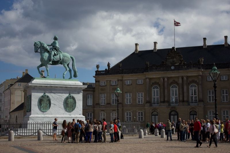 Equestrian Statue at Amalienborg Palace