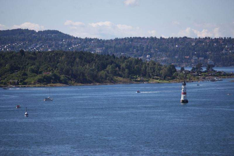 Lake View With Lighthouse And Forest