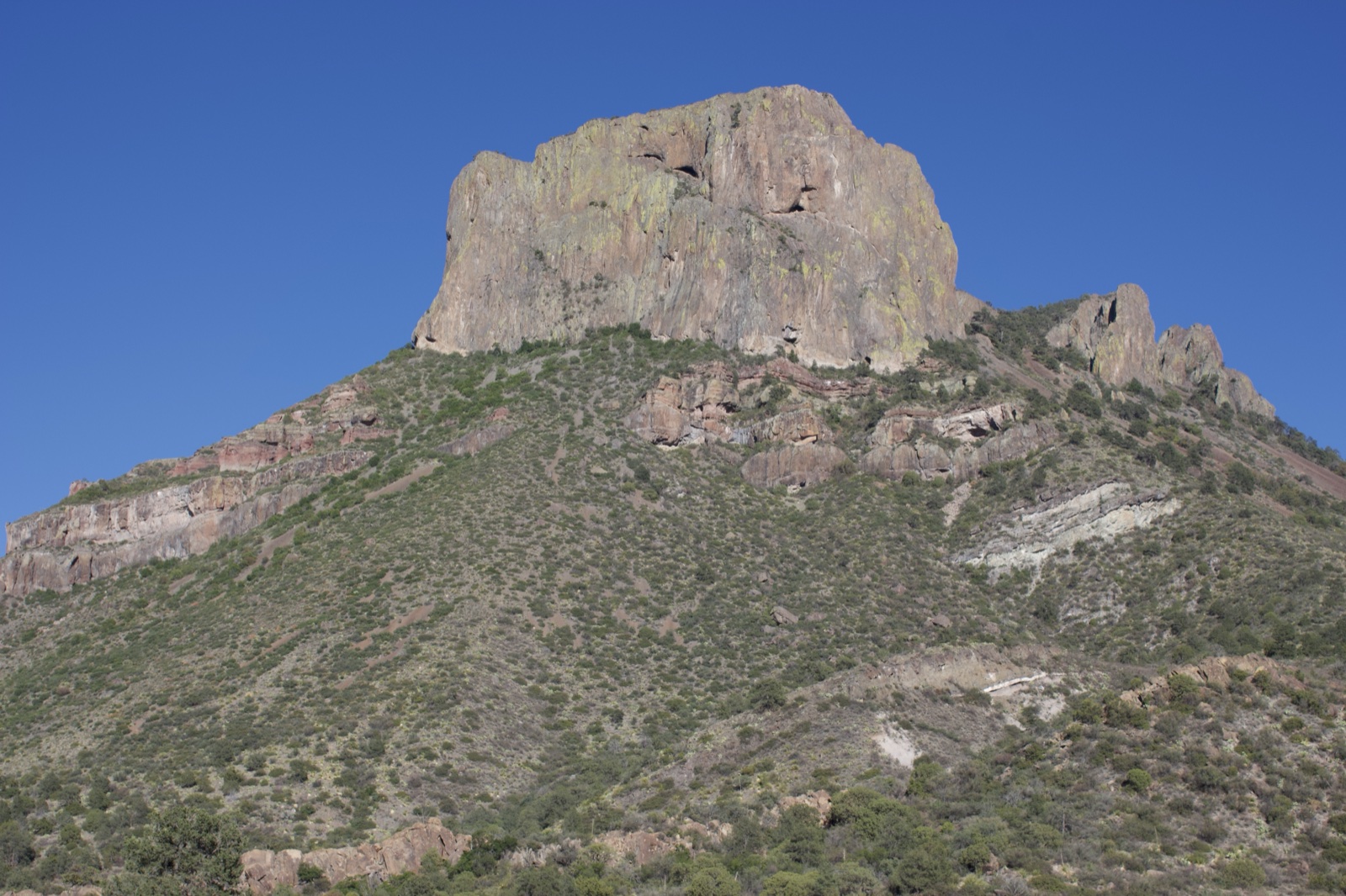 Rocky Mountain Peak Under Clear Blue Sky