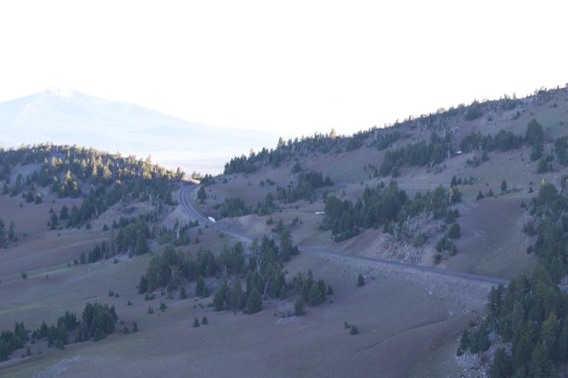 Mountain Road Through Alpine Hillside