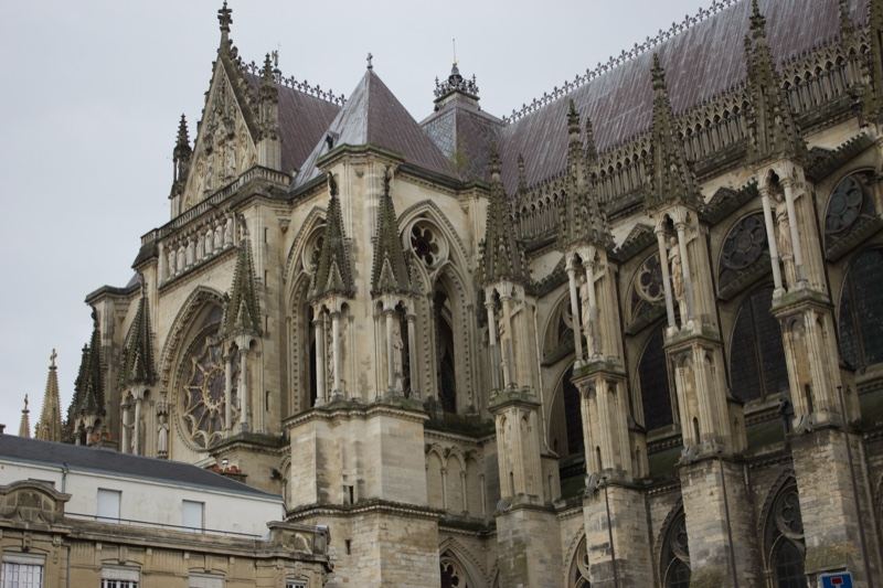 Gothic Cathedral Facade Detail
