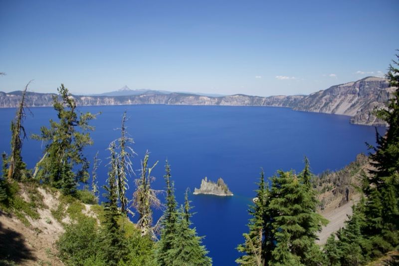Crater Lake View with Wizard Island