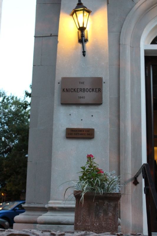 Knickerbocker Hotel Entrance at Dusk
