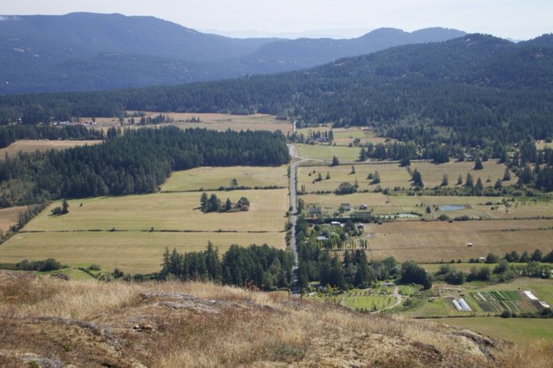 Rural Valley with Mountains and Fields