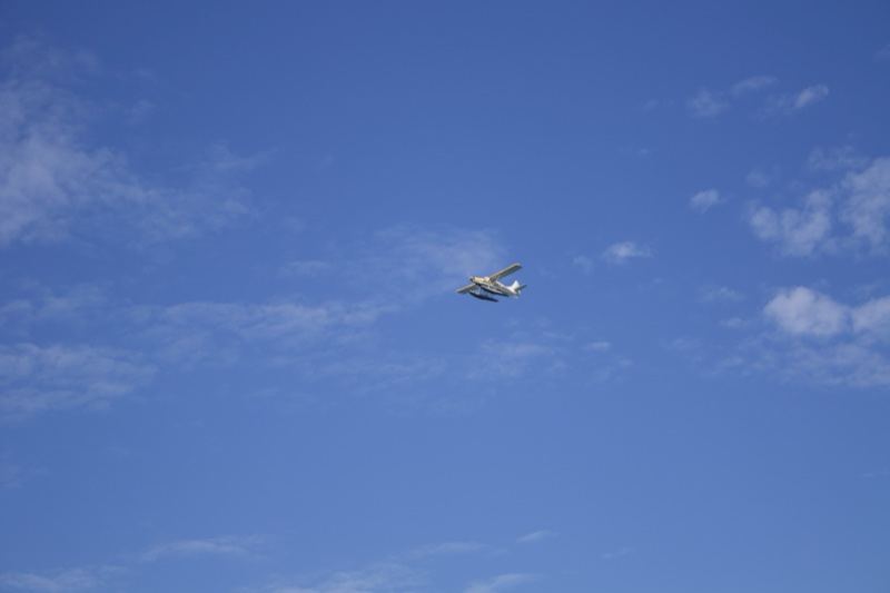 Aircraft Flying in Blue Sky