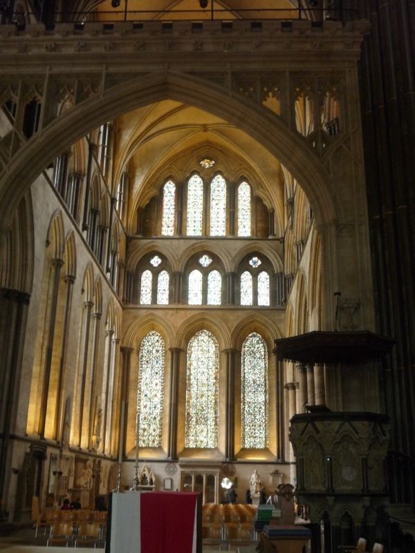 Gothic Cathedral Nave Interior Arches