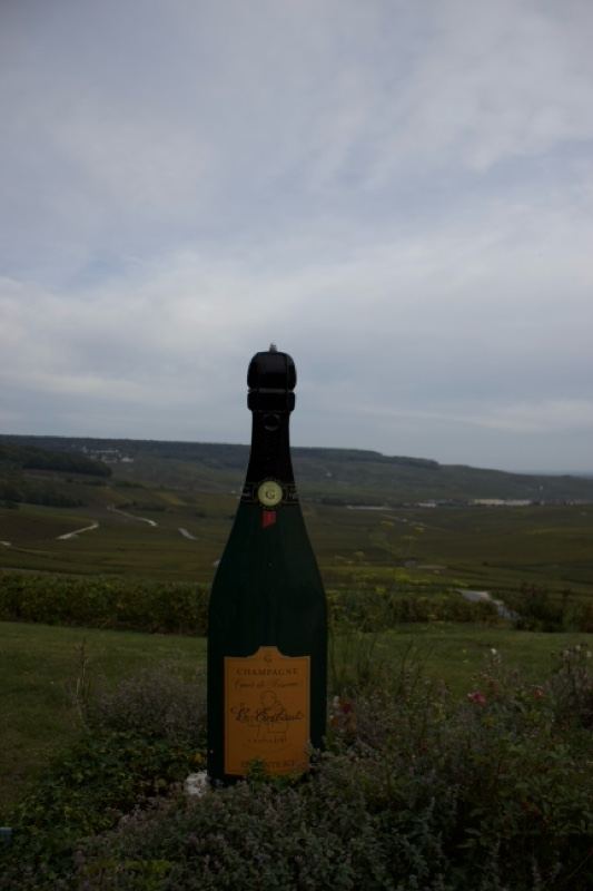 Giant Champagne Bottle Monument