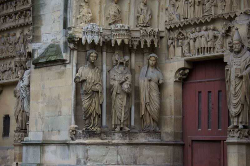 Gothic Cathedral Portal Statues