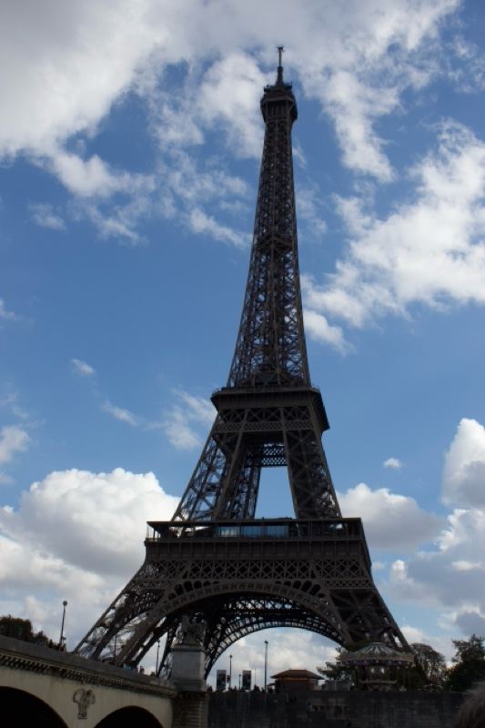 Eiffel Tower Against Blue Sky