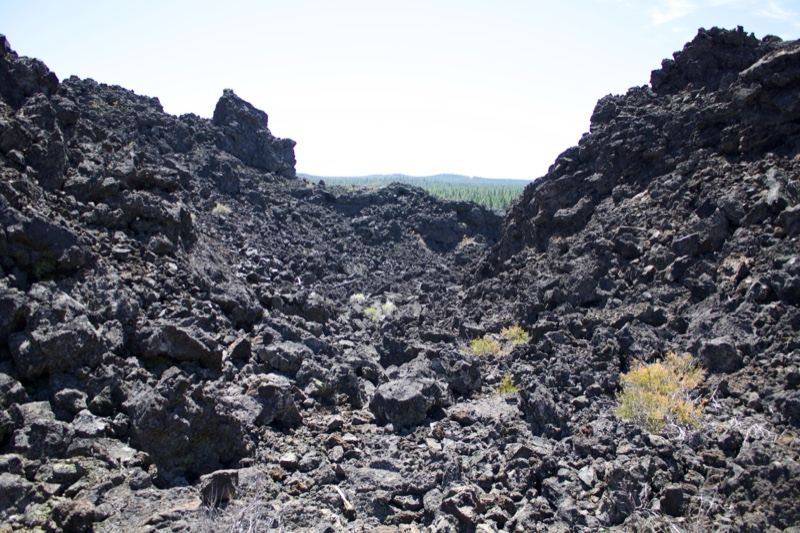 Volcanic Lava Field Rocky Valley
