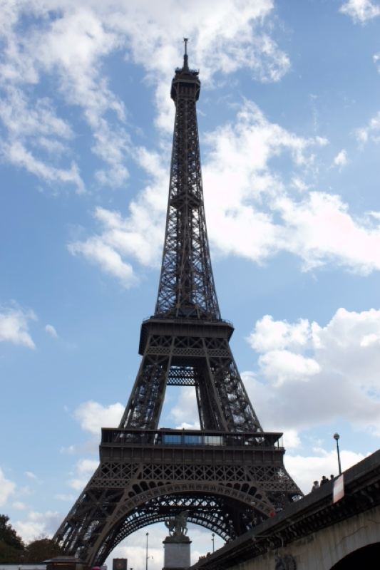 Eiffel Tower Against Blue Sky