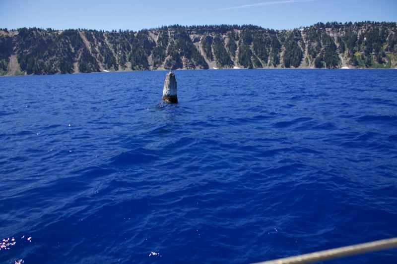 Buoy on Deep Blue Crater Lake
