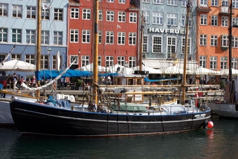 Sailing Ship at Colorful Harbor
