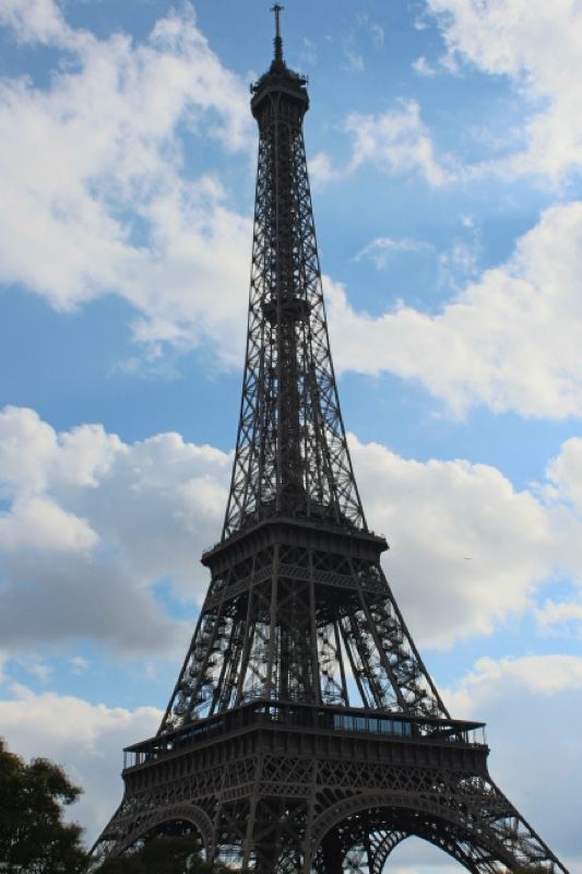 Eiffel Tower Against Blue Sky