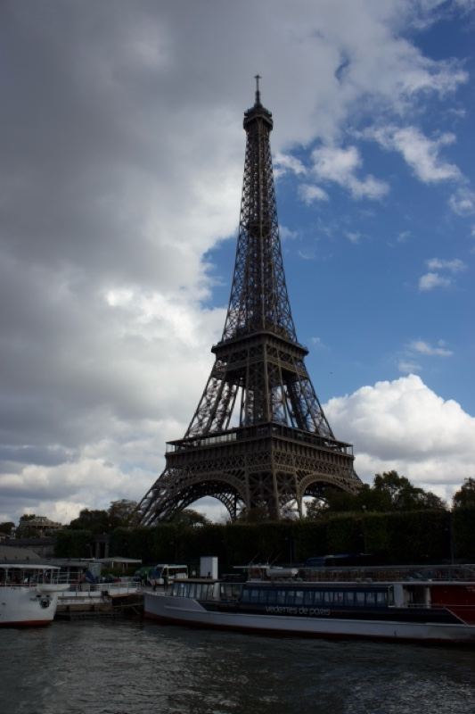 Eiffel Tower Over Seine River