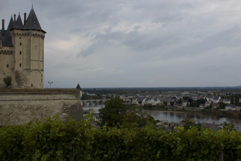 Château Over Loire River Valley