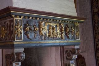 Ornate Gilded Mantelpiece Carving