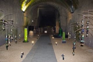 Underground tunnel art installation