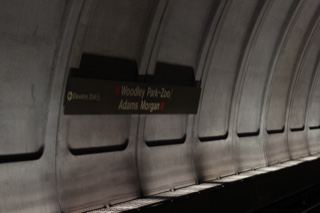 Woodley Park Metro Station Sign
