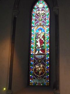 Colorful Stained Glass Church Window