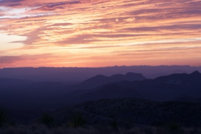 Desert Mountain Sunset Sky