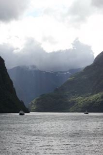 Fjord Valley Under Dramatic Clouds