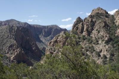 Rugged Canyon Mountains Desert View