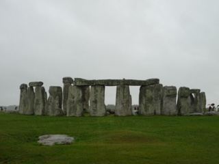 Stonehenge Megalithic Monument Under Overcast Sky