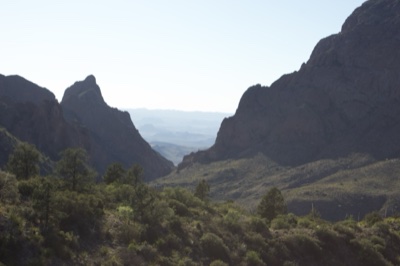 Mountain Canyon View in Desert