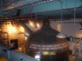 Copper Pot Still in Distillery Interior
