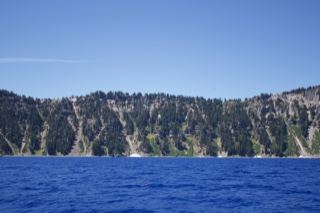 Crater Lake Forested Caldera Wall