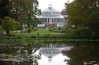 Greenhouse Reflected in Pond