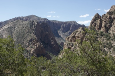Rocky Canyon Mountains Under Clear Sky