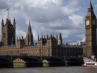 Palace of Westminster over River Thames