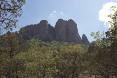 Rocky Mountain Peak Above Forest