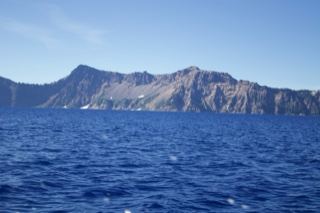 Crater Lake Rim View from Water