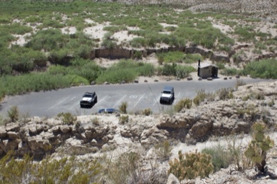 Desert Parking Lot Overlook