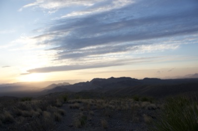 Desert Mountains at Sunset