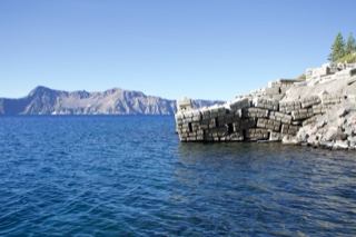 Rocky Shore on Deep Blue Lake