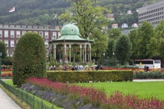 Park Gazebo with Flower Beds Bergen