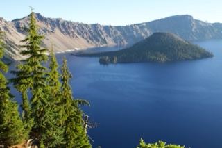 Crater Lake with Wizard Island View