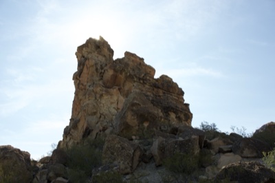 Desert Sandstone Rock Spire Formation