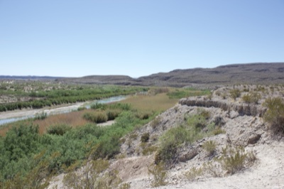 Desert River Valley Landscape