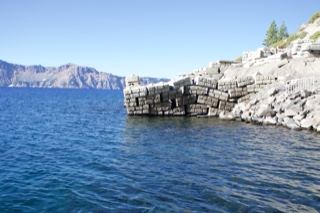 Rocky Shore on Deep Blue Lake